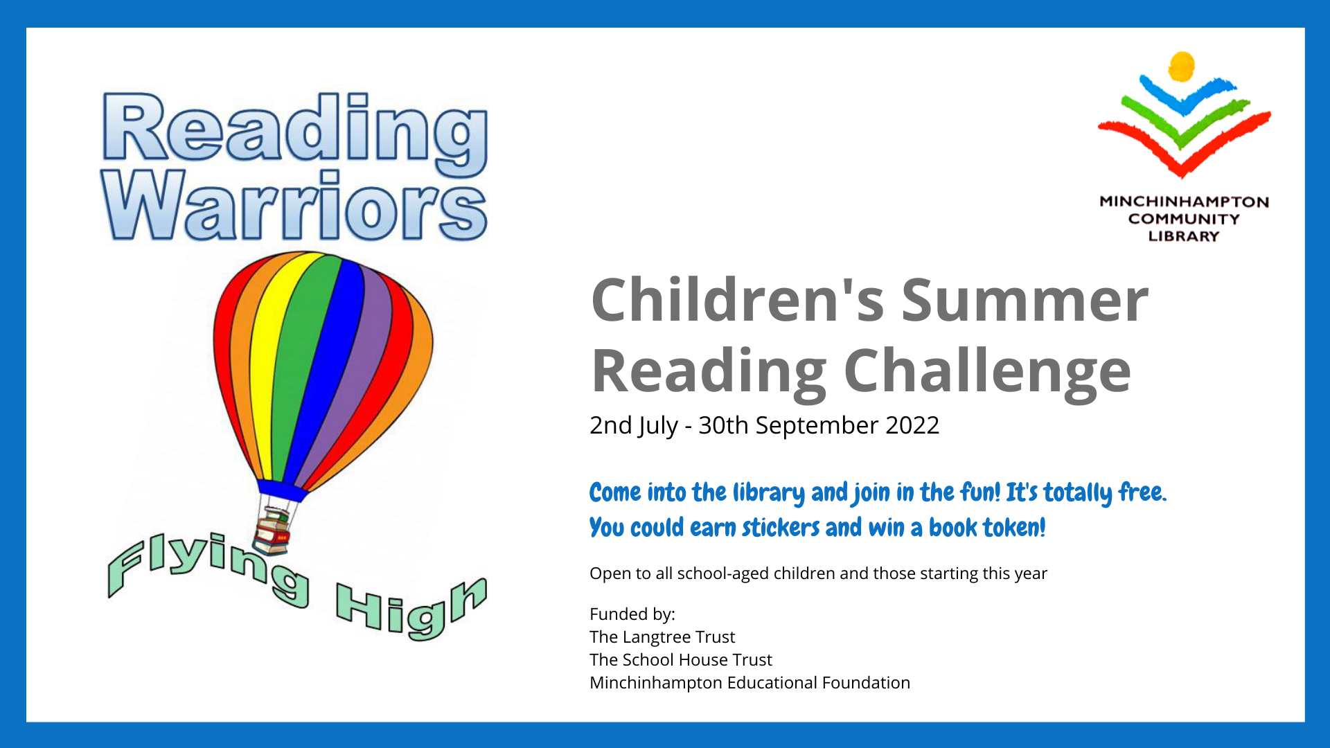 Minchinhampton Community Library Summer Reading Challenge