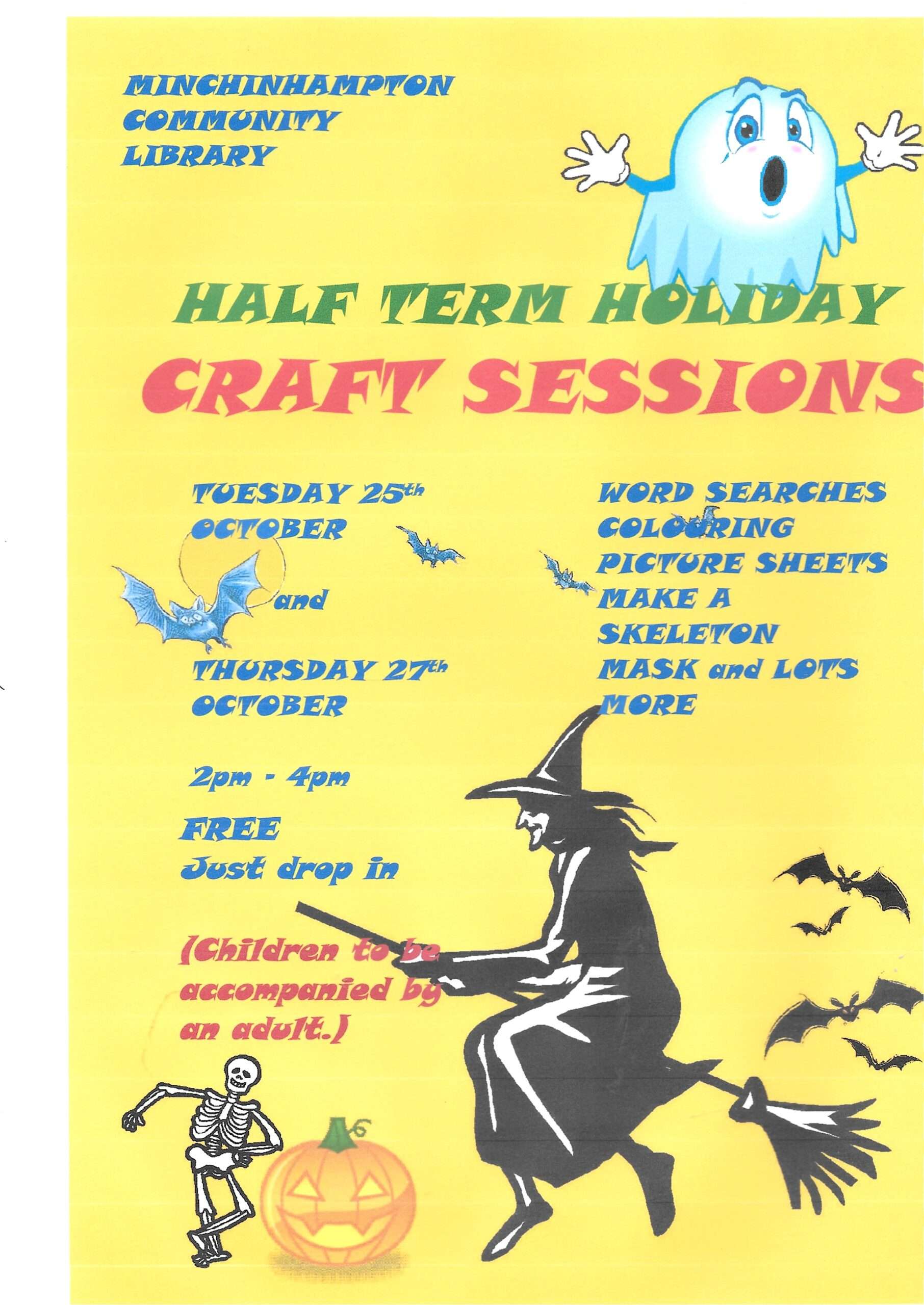Half-term Holiday Craft Sessions!