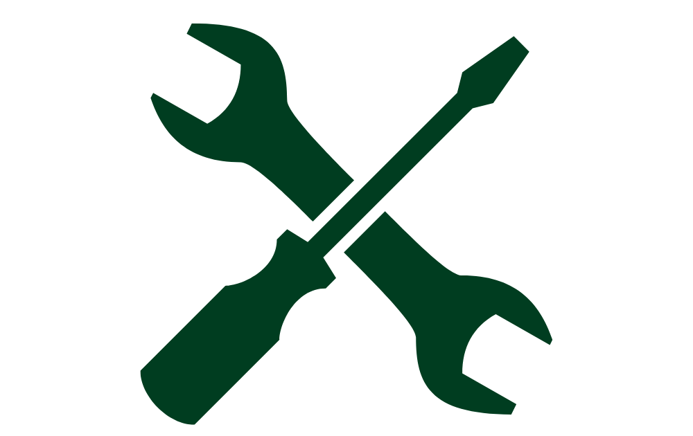repair cafe graphic of screwdriver and spanner